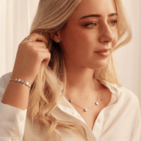 Clogau Nature's Wonder Sterling Silver Forget-Me-Not Cluster Stud Earrings with Swiss Blue Topaz 3SNWO1009