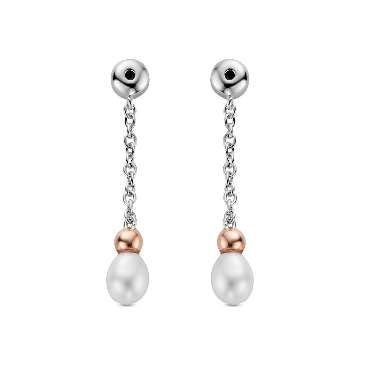 Clogau Nature's Wonder Sterling Silver Beachcomber Drop Earring Backs with Pearls 3SNWO1408