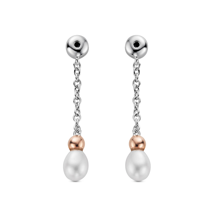 Clogau Nature's Wonder Sterling Silver Beachcomber Drop Earring Backs with Pearls 3SNWO1408