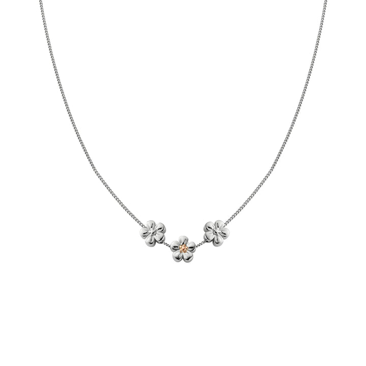 Clogau Nature's Wonder Sterling Silver Forget-Me-Not Adjustable Necklace 3SNWO960