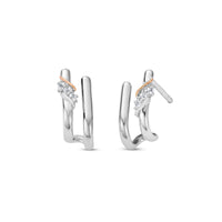 Clogau Past Present Future® Sterling Silver Curve Stud Earrings with Topaz 3SPPF964