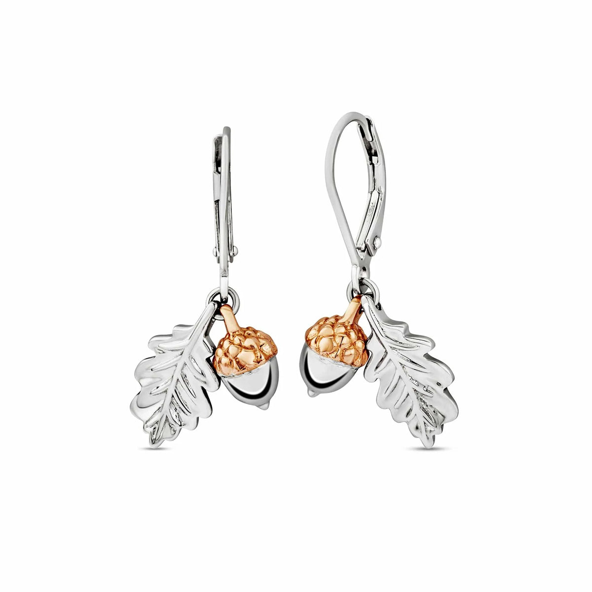 Clogau Royal Clogau® Sterling Silver Oak Leaf Earrings 3SROY910 - Michael Jones Jeweller