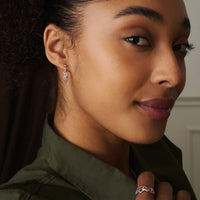 Clogau Nature's Wonder Sterling Silver Waterfall Drop Earrings with Topaz