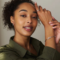 Clogau Nature's Wonder Sterling Silver Waterfall Drop Earrings with Topaz