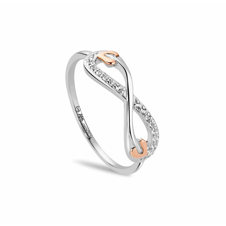 Clogau Tree of Life® Sterling Silver Infinity Ring with Topaz