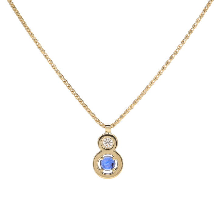 Sapphire and Diamond 18ct Yellow Gold Necklace