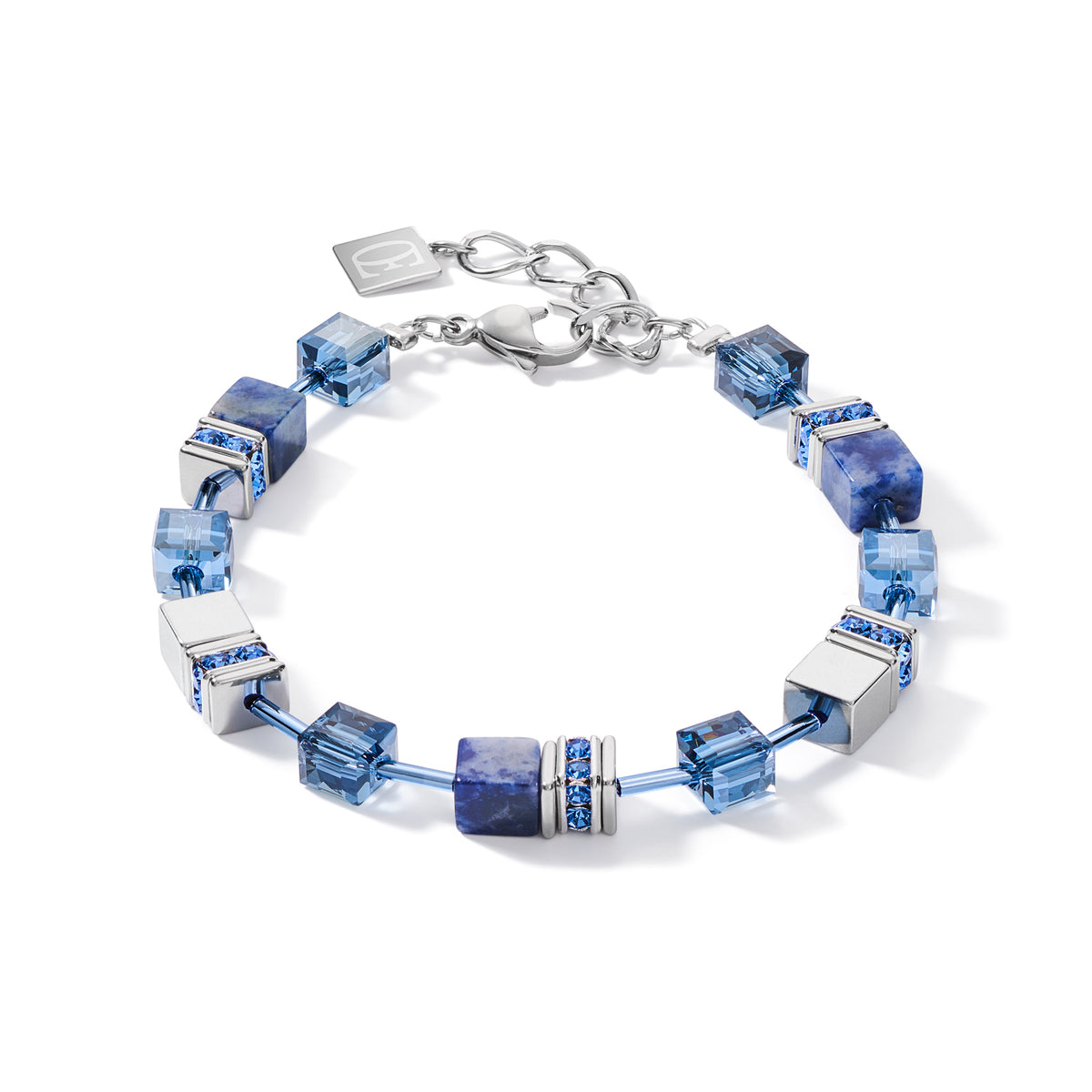 Coeur De Lion GeoCUBE® Sodalite & Haematite Blue Bracelet - Michael Jones Jeweller