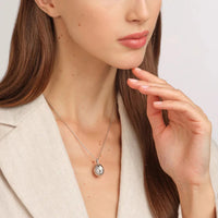 Fabergé Heritage Forever I Love You Egg Pendant 18ct White Gold
