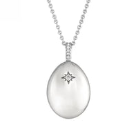 Fabergé Heritage Forever I Love You Egg Pendant 18ct White Gold