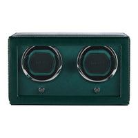 WOLF Cub Double Green Watch Winder with Cover - ONLINE EXCLUSIVE