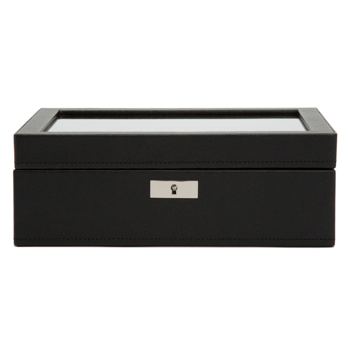 WOLF Roadster 8 Piece Black Watch Box