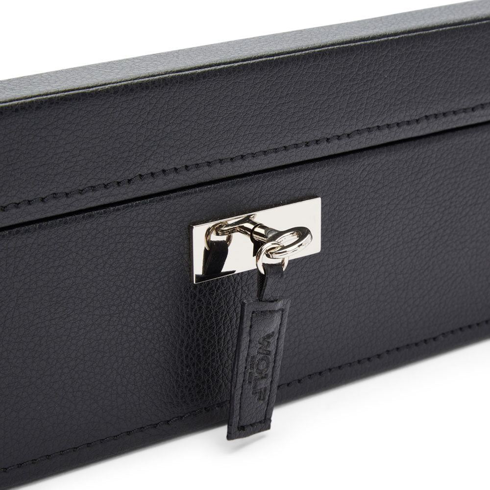 WOLF Roadster 8 Piece Black Watch Box - Michael Jones Jeweller