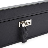 WOLF Roadster 8 Piece Black Watch Box