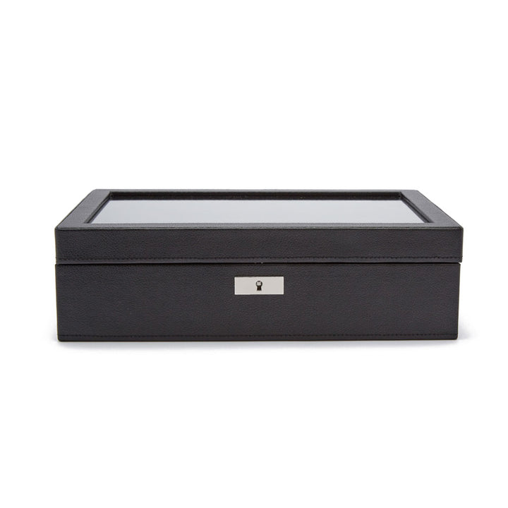 WOLF Roadster 10 Piece Black Watch Box
