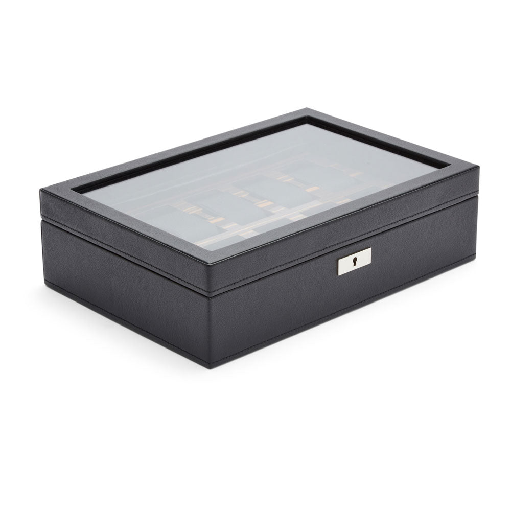 WOLF Roadster 10 Piece Black Watch Box - Michael Jones Jeweller