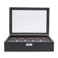 WOLF Roadster 10 Piece Black Watch Box - Michael Jones Jeweller