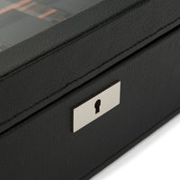 WOLF Roadster 10 Piece Black Watch Box