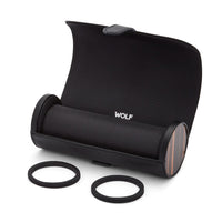 WOLF Roadster Black Triple Watch Roll - Michael Jones Jeweller