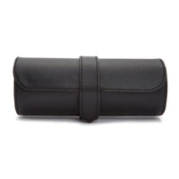 WOLF Roadster Black Triple Watch Roll - Michael Jones Jeweller