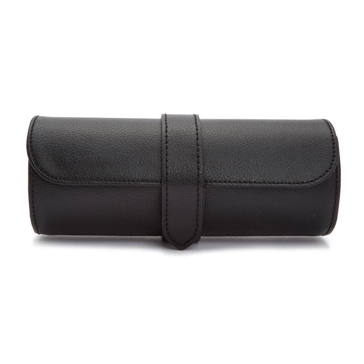 WOLF Roadster Black Triple Watch Roll