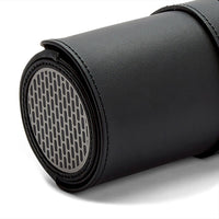 WOLF Axis Powder Coat Black Triple Watch Roll - Michael Jones Jeweller