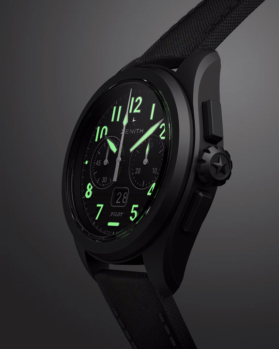 Zenith Pilot Big Date Flyback 42.5mm Automatic Watch 49.4000.3652/21.I001 - Michael Jones Jeweller