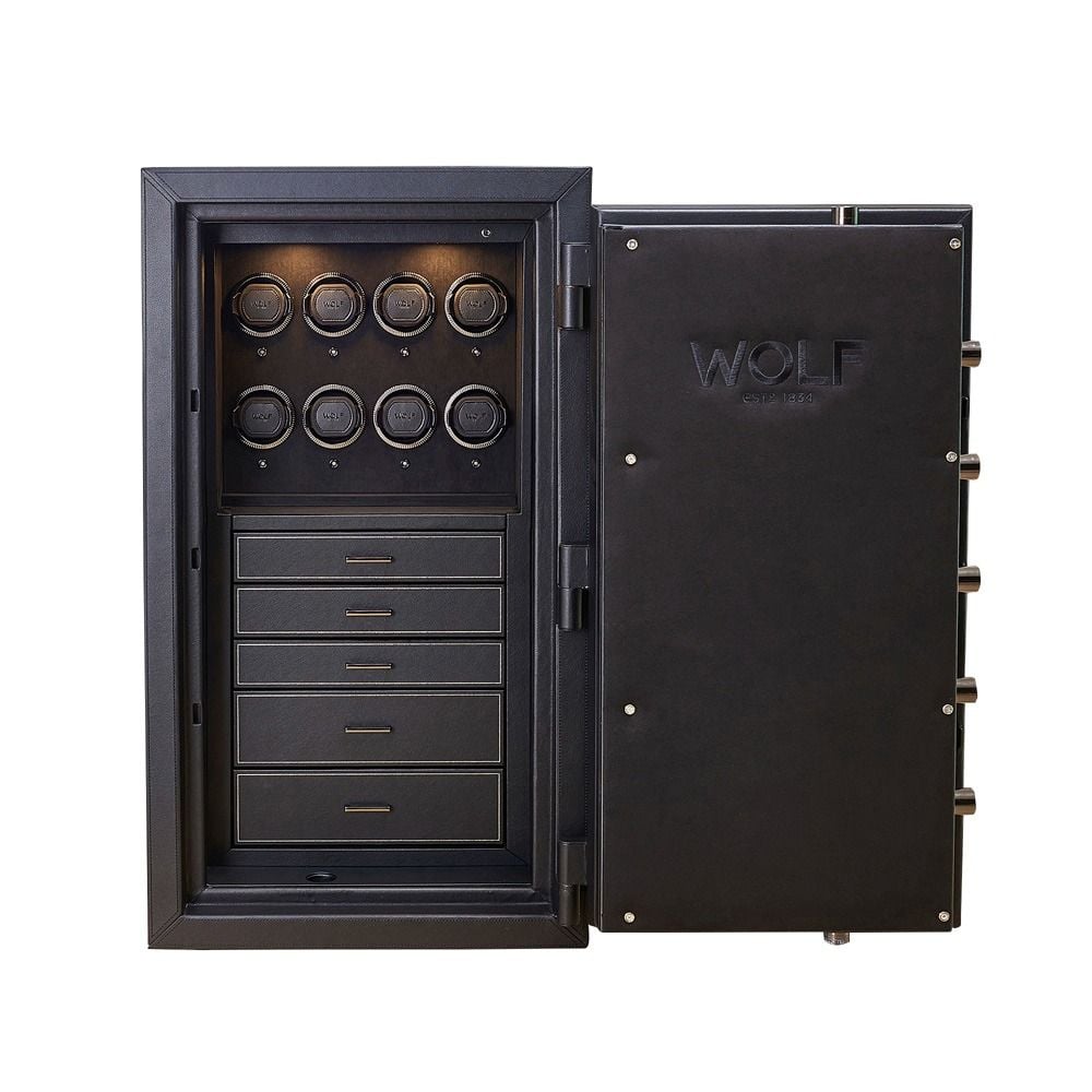 WOLF Athos 8 Piece Watch Winder and Jewellery Safe - ONLINE EXCLUSIVE - Michael Jones Jeweller
