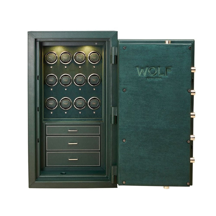 WOLF Athos 12 Piece Watch Winder and Jewellery Safe - ONLINE EXCLUSIVE