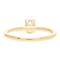 Diamond 0.51ct Oval 18ct Yellow Gold Solitaire Ring - Michael Jones Jeweller