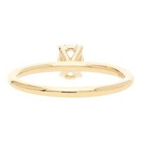 Diamond 0.51ct Oval 18ct Yellow Gold Solitaire Ring