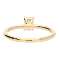 Diamond 0.50ct Emerald Cut 18ct Yellow Gold Solitaire Ring - Michael Jones Jeweller