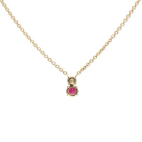 Ruby and Diamond 18ct Yellow Gold Necklace - Michael Jones Jeweller