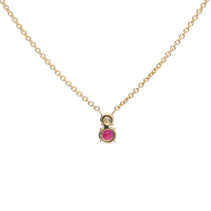 Ruby and Diamond 18ct Yellow Gold Necklace