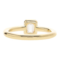 Diamond 0.53ct Emerald Cut 18ct Yellow Gold Solitaire Ring - Michael Jones Jeweller