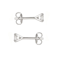 Amore Silver April Birthstone Cubic Zirconia Purity Stud Earrings - Michael Jones Jeweller