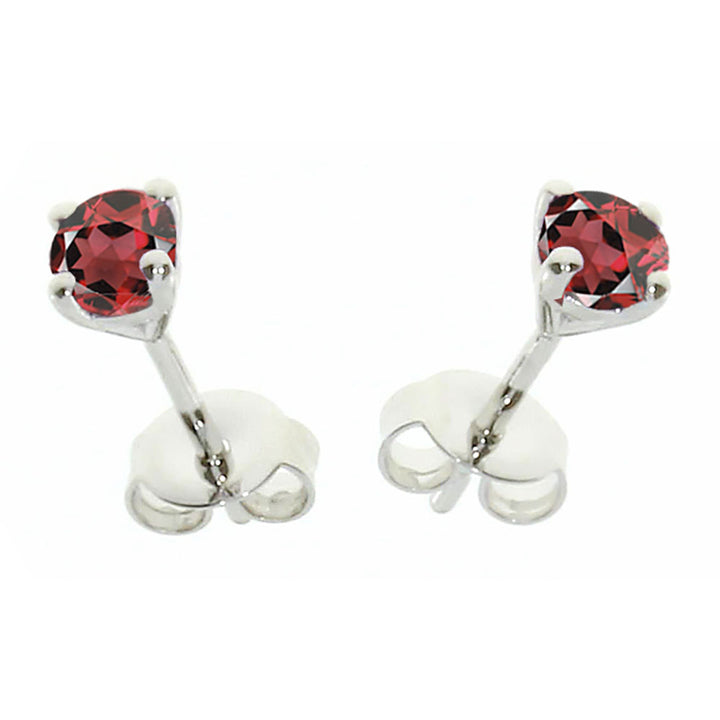 Amore Purity Garnet Stud Earrings