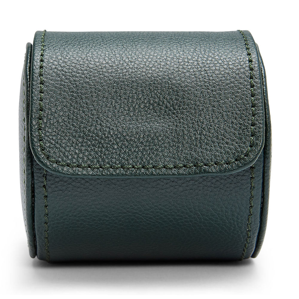 WOLF British Racing Green Single Watch Roll - Michael Jones Jeweller