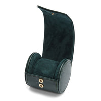 WOLF British Racing Green Single Watch Roll - Michael Jones Jeweller