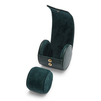 WOLF British Racing Green Single Watch Roll - Michael Jones Jeweller