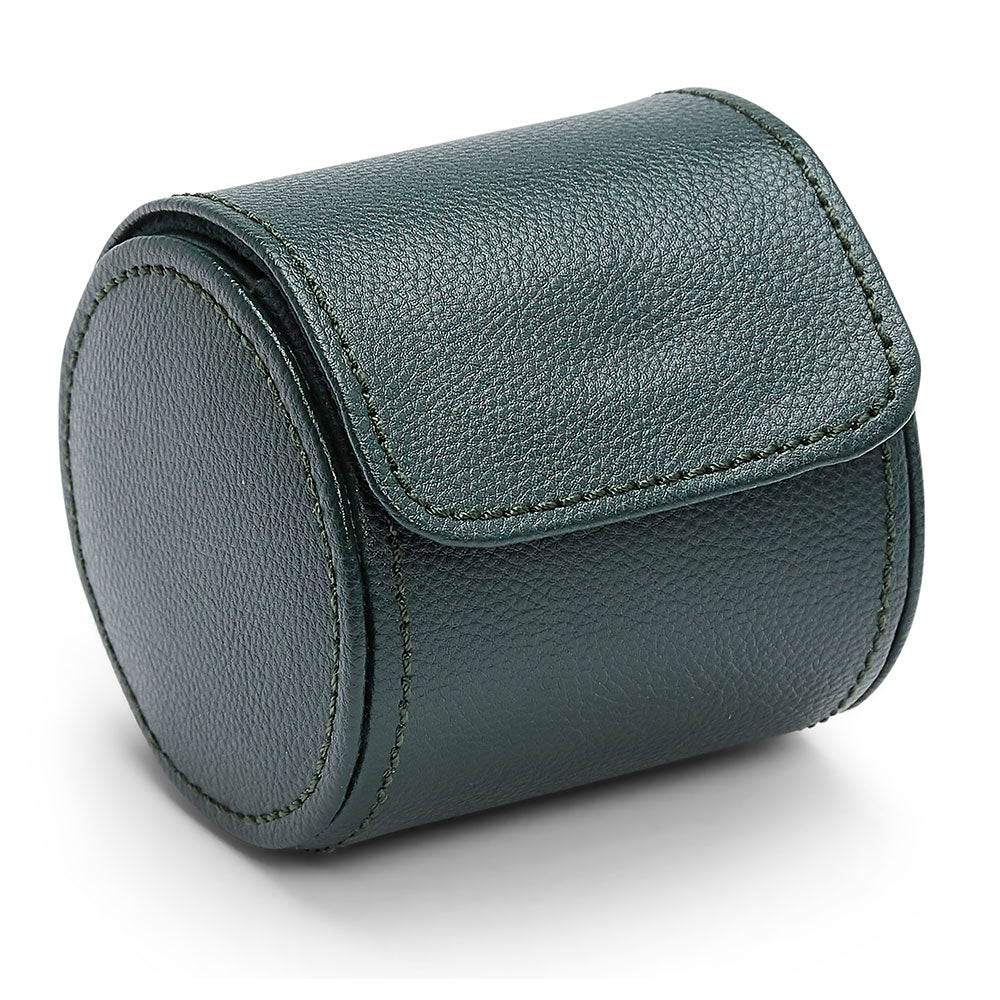 WOLF British Racing Green Single Watch Roll - Michael Jones Jeweller