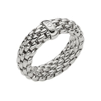 FOPE Flex'it Essentials 18ct White Gold Ring Large