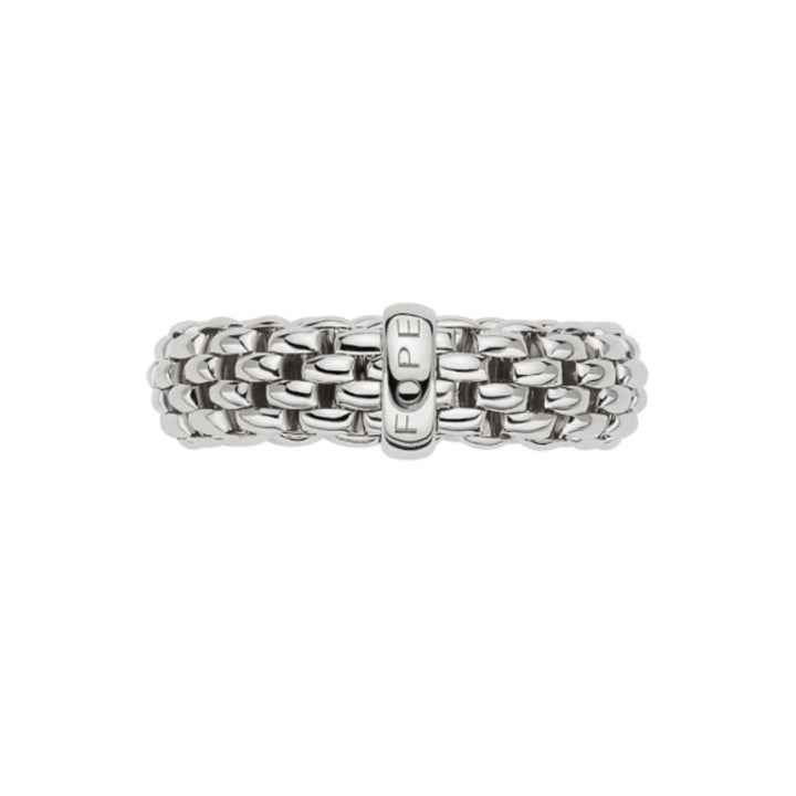 FOPE Flex'it Essentials 18ct White Gold Ring Large