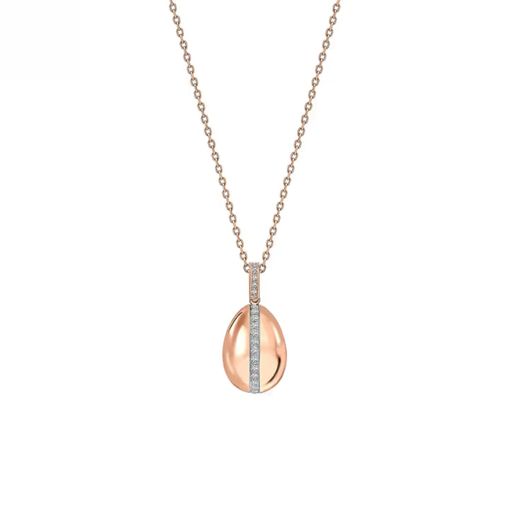 Fabergé Heritage Forever Egg Charm 18ct Rose Gold Diamond