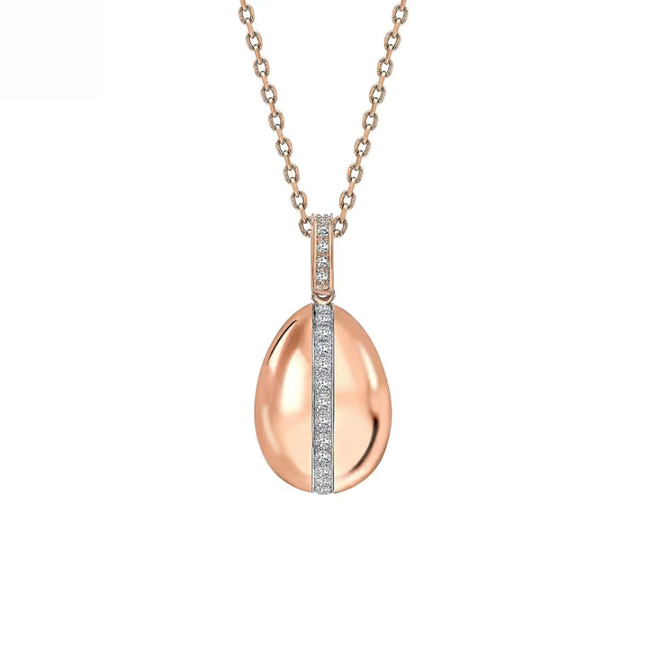 Fabergé Heritage Forever Egg Charm 18ct Rose Gold Diamond
