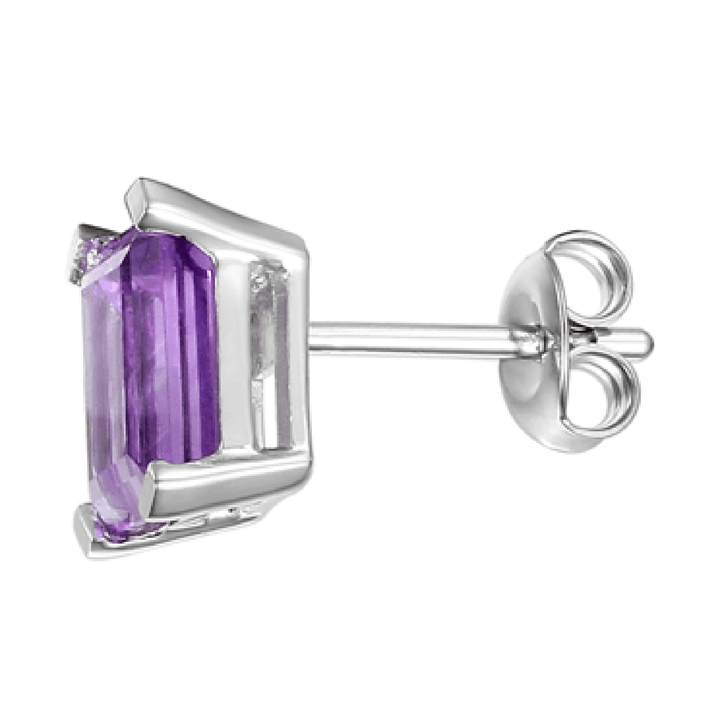 Amore Lavender Amethyst Stud Earrings