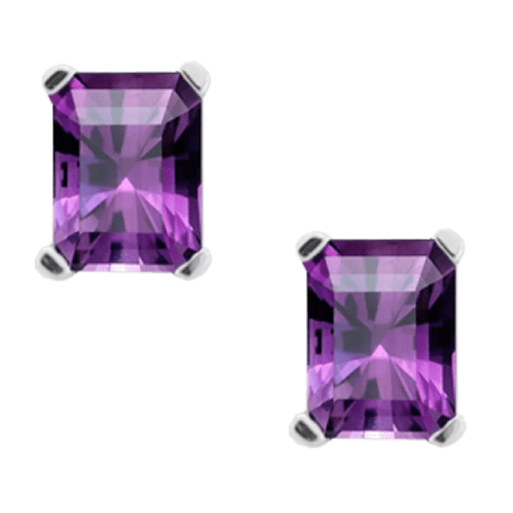 Amore Lavender Amethyst Stud Earrings