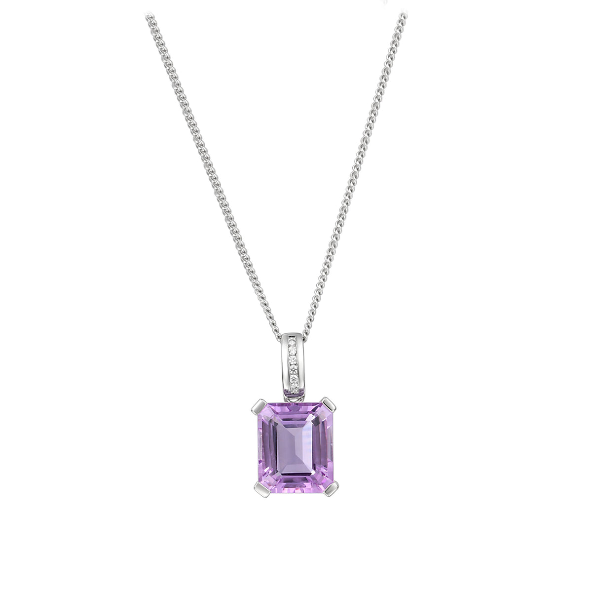 Amore Lavender Amethyst Necklace - Michael Jones Jeweller