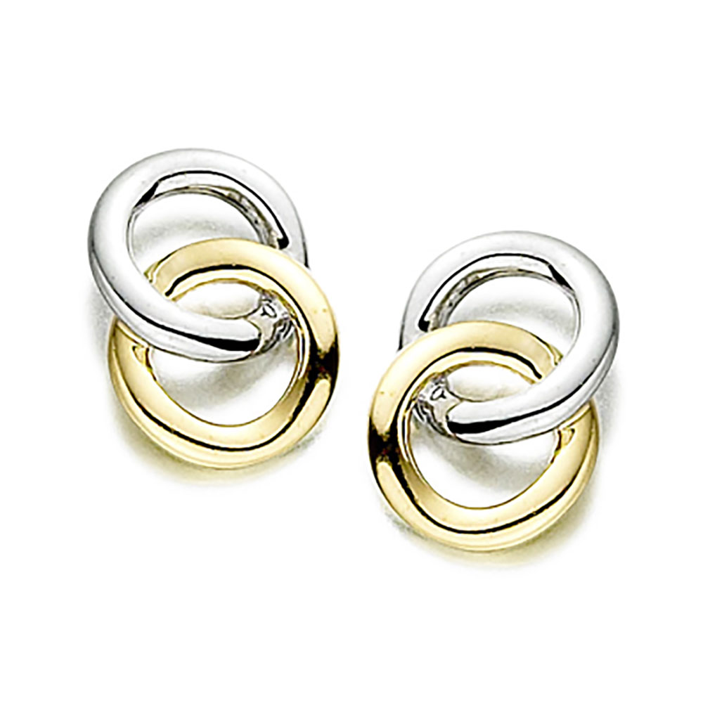 Amore Gracy Double Circle Stud Earrings - Michael Jones Jeweller