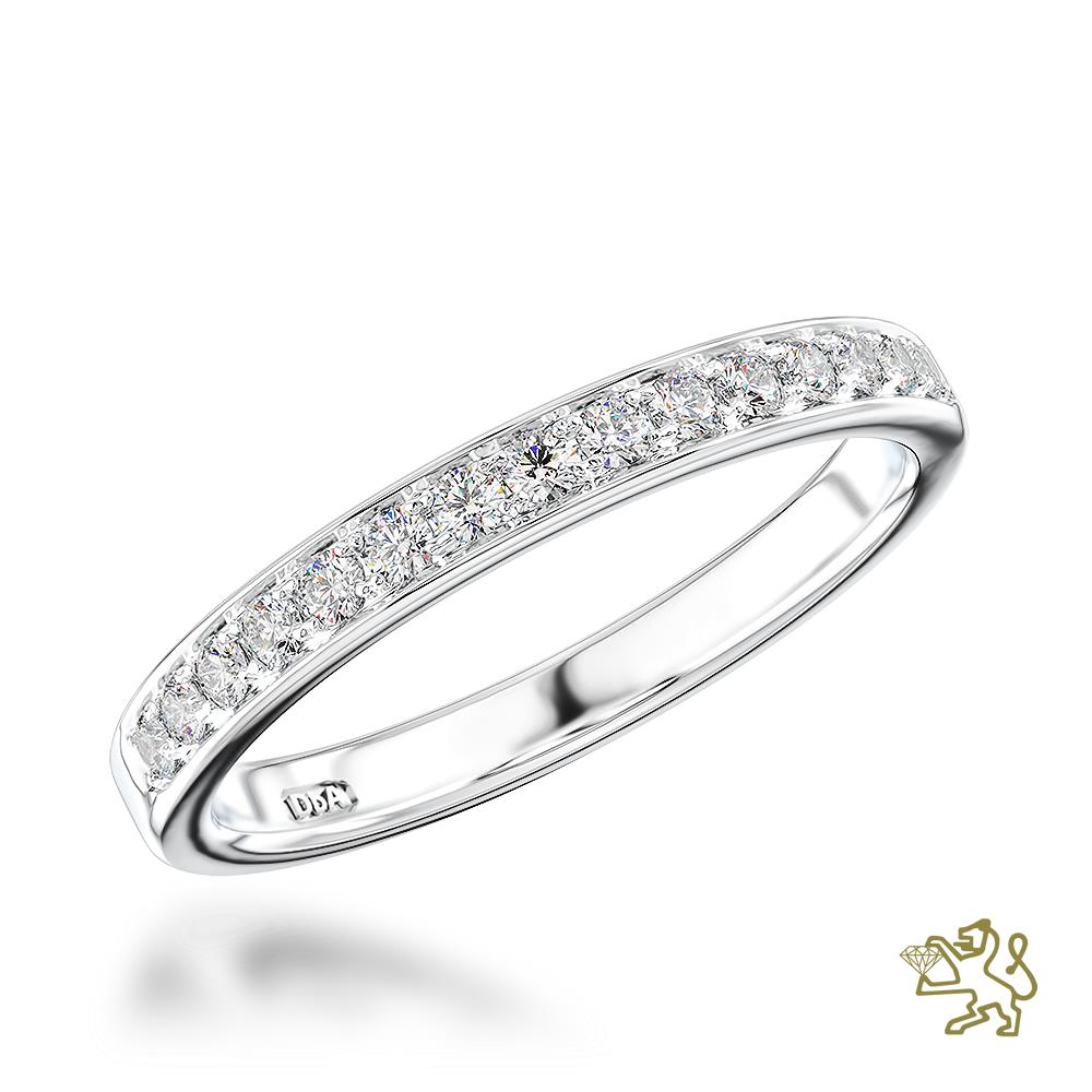 Memoire Classic Bridal 0.24ct Diamond Platinum Ring - Michael Jones Jeweller