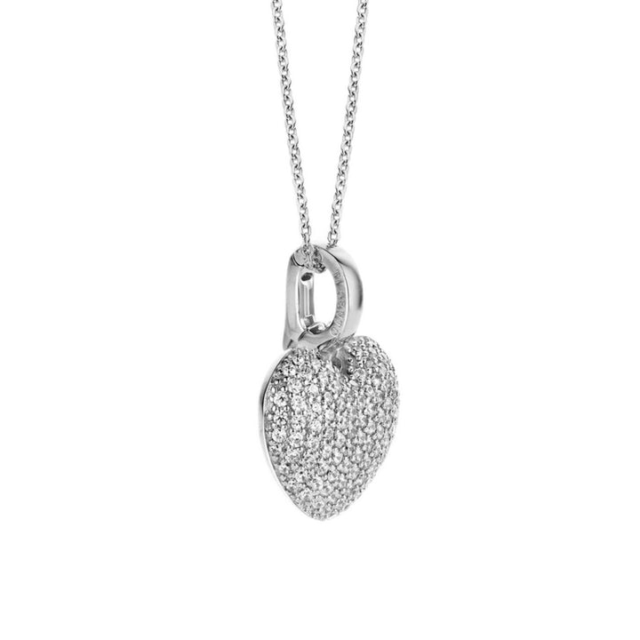 Ti Sento Cubic Zirconia Silver Heart Necklace 6745ZI